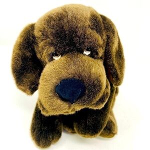 Russ Berrie Chops The Chocolate Labrador Puppy Realistic Plush 16”